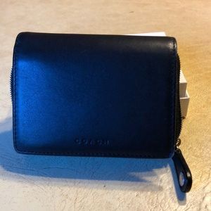 Coach wallet. Black leather